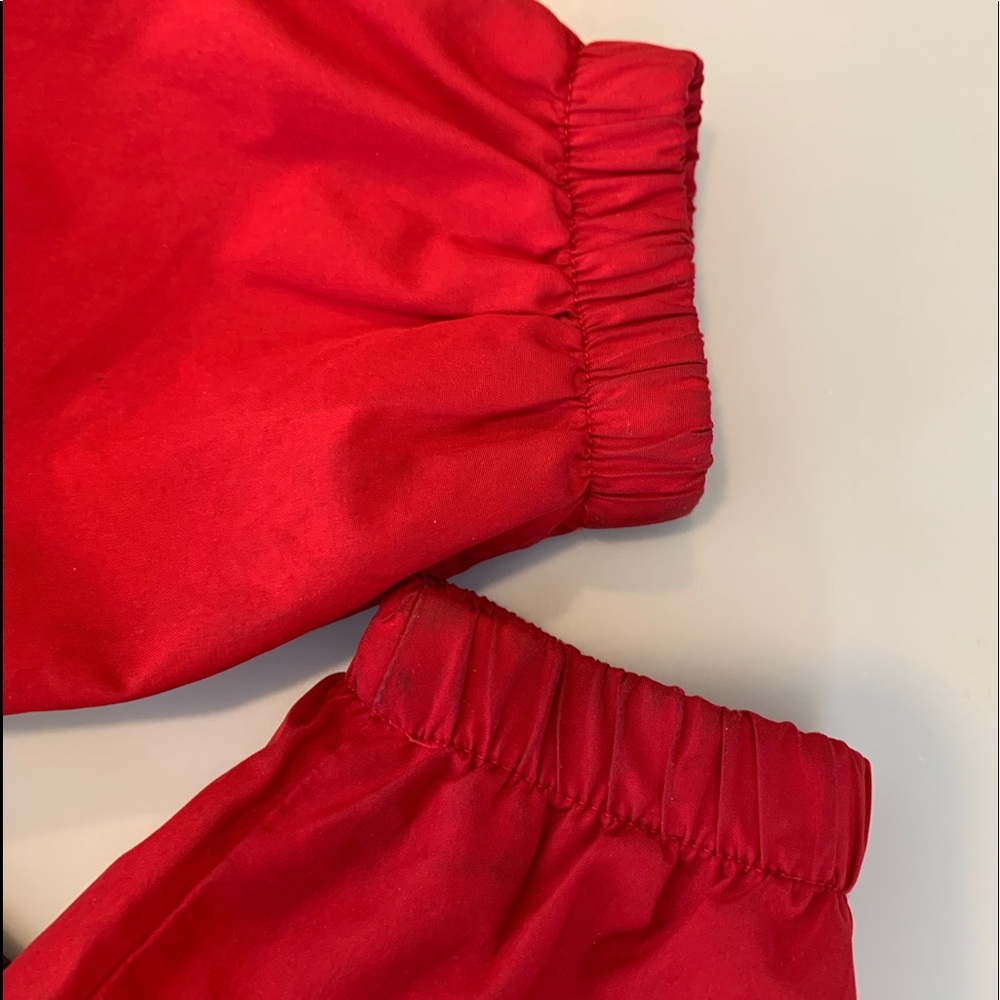 OLD NAVY Red/Gray  -size 4T Child/Kids zip nylon light windbreaker JACKET -GUC - Picture 4 of 5